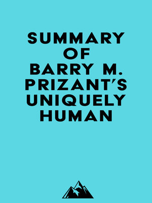 cover image of Summary of Barry M. Prizant's Uniquely Human